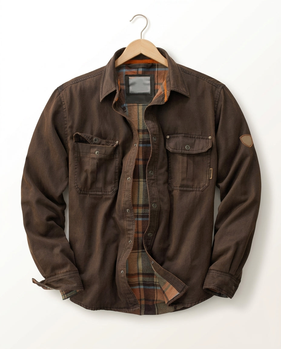 Oakridge Waxed Canvas Trucker Jacket for Men