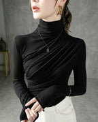 Sloane Fitted Crossover Long Sleeve Top for Women