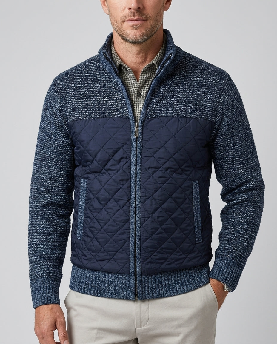 Kenton Warm Wool Quilted Jacket for Men