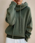 Kendall Wool Oversized Hooded Pullover Sweater for Women