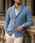 Prescott Men's Wool Shawl Collar Cardigan