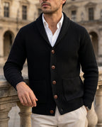 Prescott Men's Wool Shawl Collar Cardigan