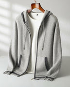 Grayson Men's Warm Cashmere Zip-Up Hoodie