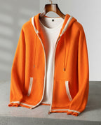 Grayson Men's Warm Cashmere Zip-Up Hoodie