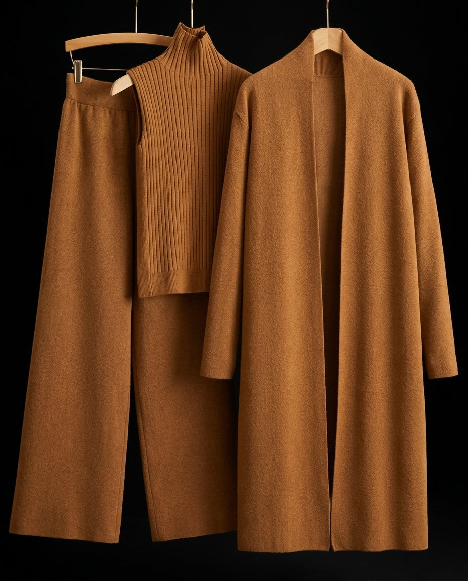 Everly Women's Cashmere Three Piece Knit Set