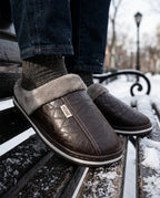 Sterling Men's Fleece Lined Winter Slippers