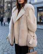 Hollis Women's Fur and Leather Winter Jacket