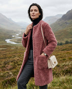 Whitney Women's Sherpa Fleece Longline Coat