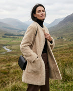 Whitney Women's Sherpa Fleece Longline Coat