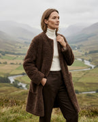 Whitney Women's Sherpa Fleece Longline Coat