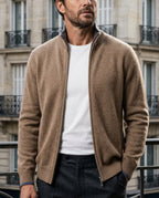 Weston Men's Wool Blend Zip Cardigan
