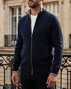 Weston Men's Wool Blend Zip Cardigan