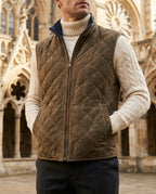 Sterling Men's Quilted Suede Vest