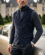 Ashford Men's Corduroy Notch Lapel Vest