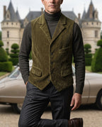 Ashford Men's Corduroy Notch Lapel Vest