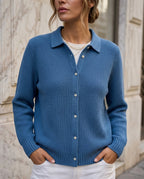 Palmer Women's Waffle Knit Button Shirt