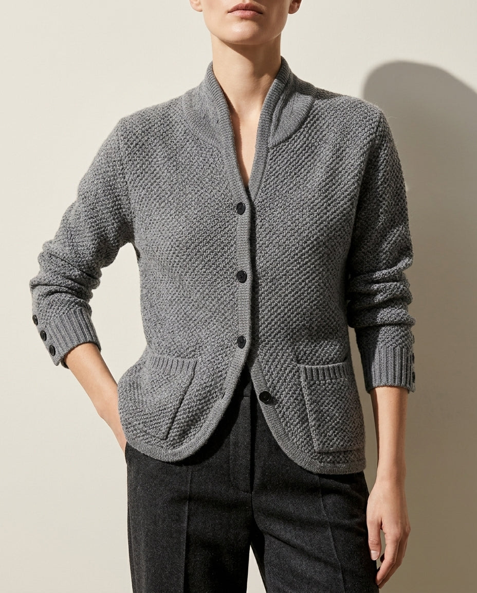 Sutton Women's Textured Knit Cardigan Sweater