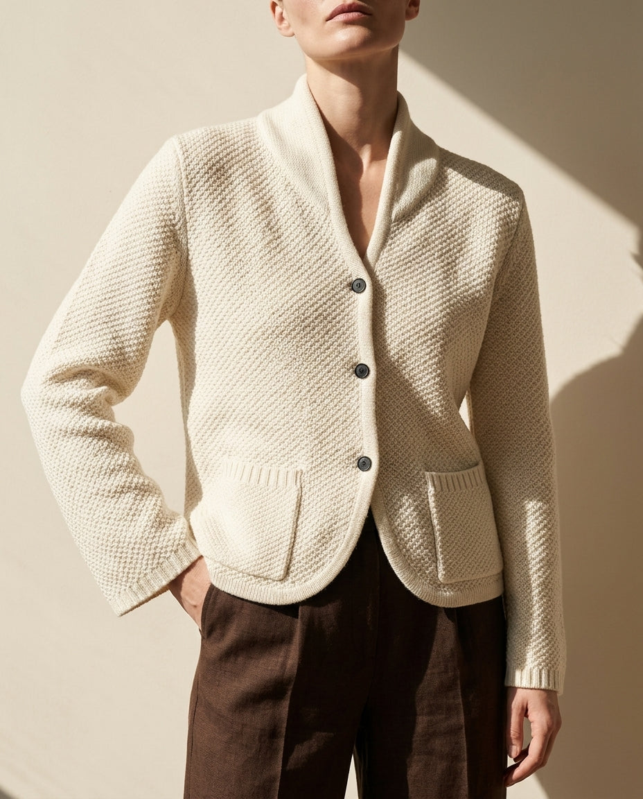 Sutton Women's Textured Knit Cardigan Sweater