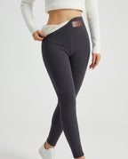 Hadley Women's Plush Lined Crossover Waist Leggings