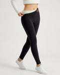 Hadley Women's Plush Lined Crossover Waist Leggings