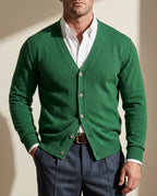 Bennett Men's Cashmere V Neck Button Cardigan
