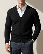 Bennett Men's Cashmere V Neck Button Cardigan