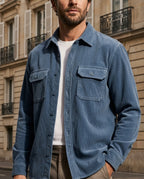 Barrett Men's Corduroy Flap Pocket Overshirt
