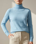Palmer Women's Fitted Casual Cashmere Turtleneck Sweater