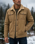 Calloway Men's Cotton Fleece Lined Trucker Jacket