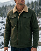 Calloway Men's Cotton Fleece Lined Trucker Jacket