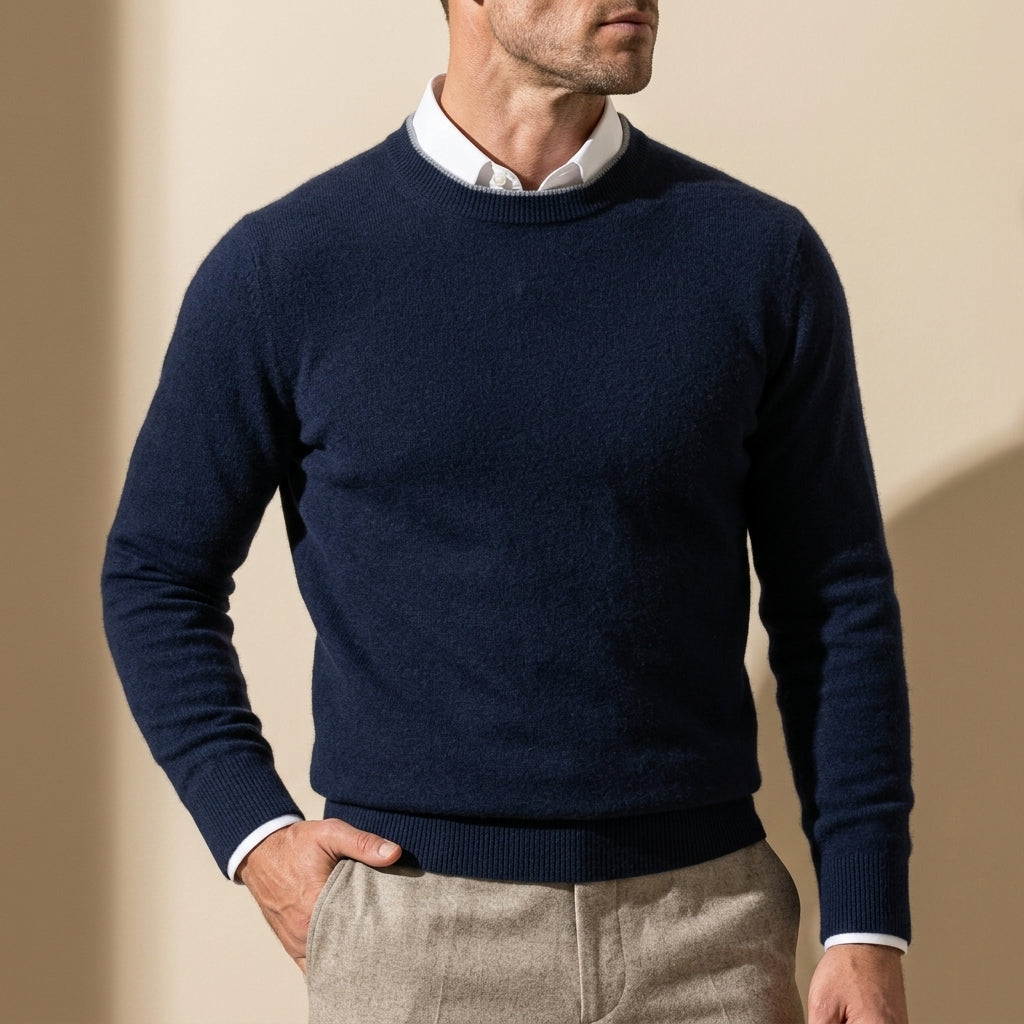 Ashford Men's Cashmere Crew Neck Sweater