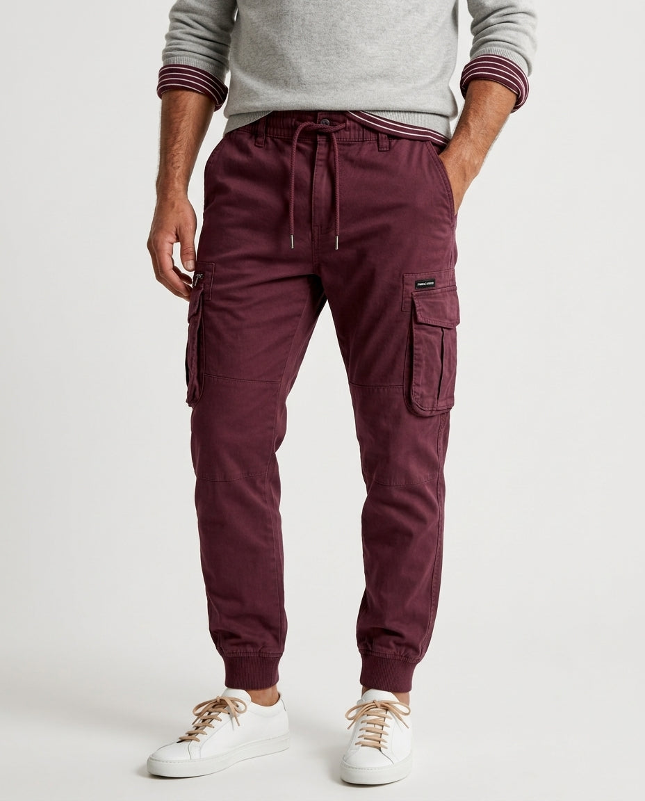 Harrison Men's Stretch Cotton Cargo Jogger Pants