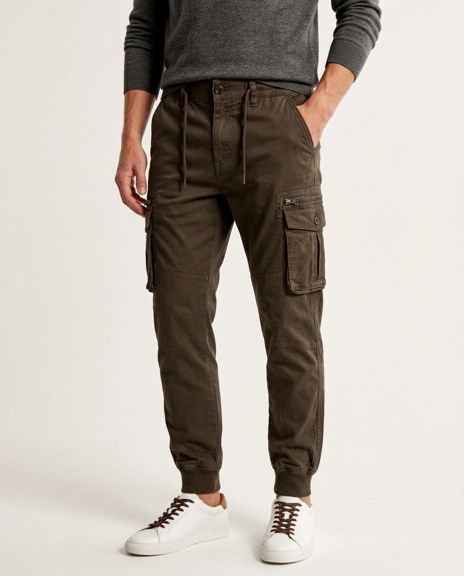 Harrison Men's Stretch Cotton Cargo Jogger Pants
