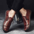 Daan Men’s Leather Zip Slip On Shoes