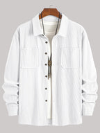 Wesley Lightweight Casual Corduroy Shirt Jacket