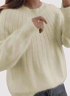 Juniper Soft Fluffy Ribbed Relaxed Fit Sweater