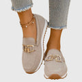 Daphne Comfortable Slip On Platform Loafers