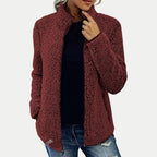 Chloe Cozy Sherpa Fleece Zip Jacket