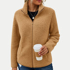 Chloe Cozy Sherpa Fleece Zip Jacket
