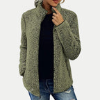 Chloe Cozy Sherpa Fleece Zip Jacket