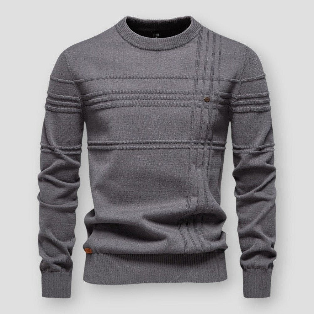 Sterling Men’s Textured Stripe Knit Sweater