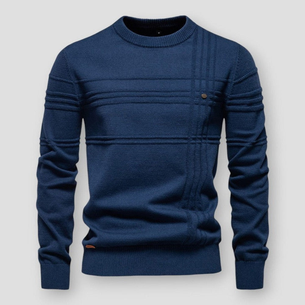 Sterling Men’s Textured Stripe Knit Sweater