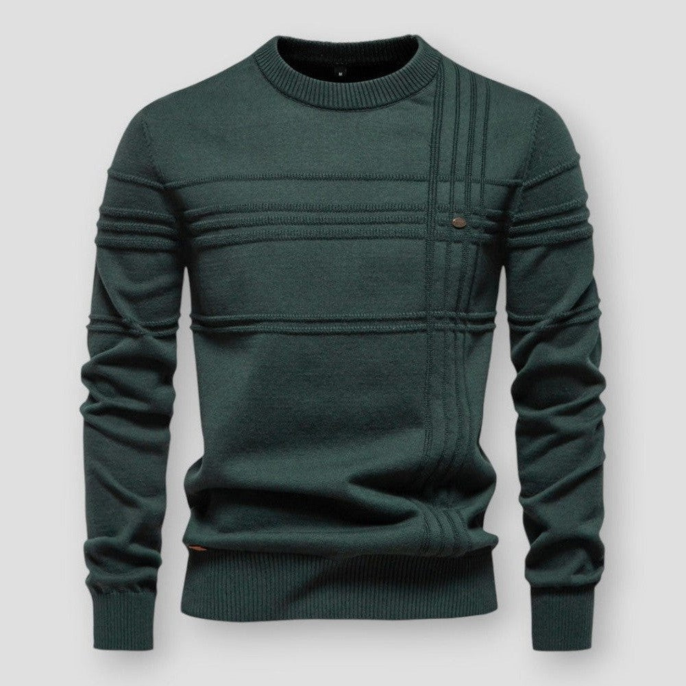 Sterling Men’s Textured Stripe Knit Sweater
