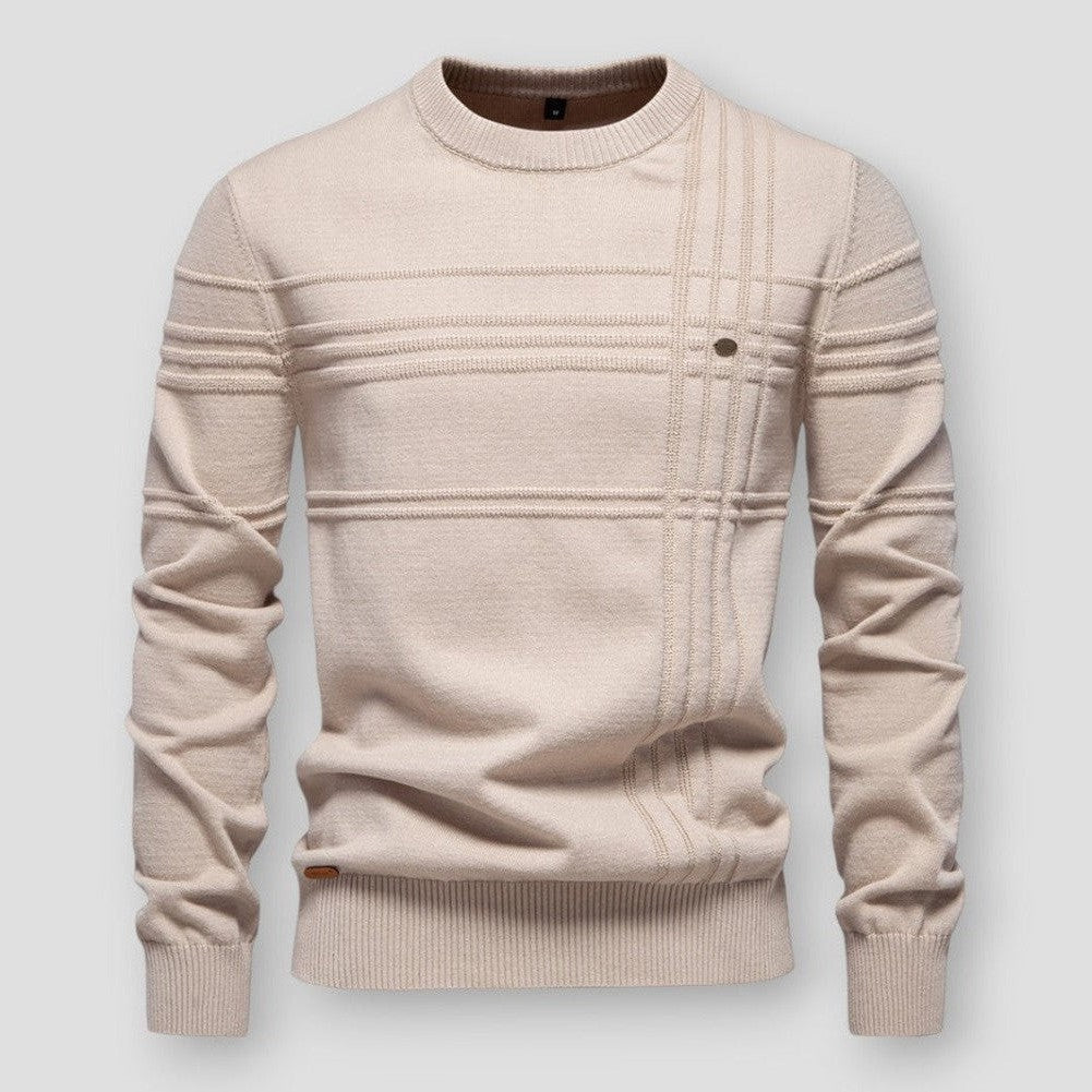 Sterling Men’s Textured Stripe Knit Sweater