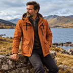 Ridley Stylish Plaid Lined Hooded Cargo Jacket