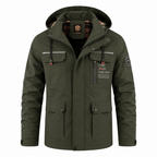 Ridley Stylish Plaid Lined Hooded Cargo Jacket