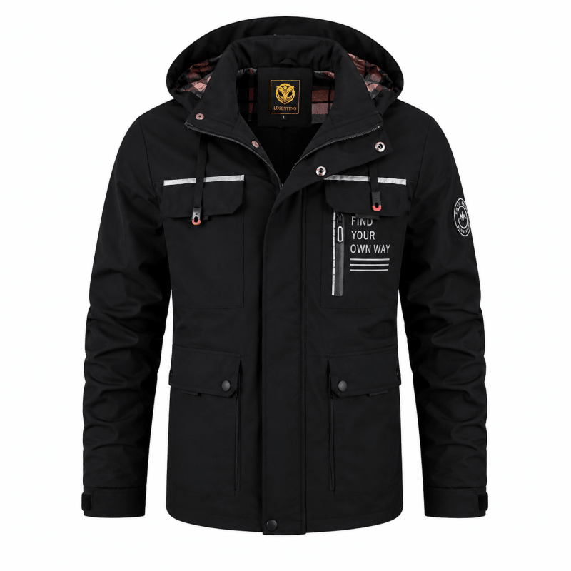 Ridley Stylish Plaid Lined Hooded Cargo Jacket