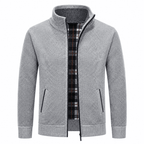 Kendrick Warm Classic Plaid Lined Zip Cardigan