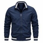 Sinclair Men’s Striped Trim Bomber Jacket