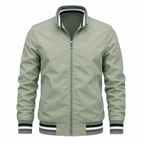 Sinclair Men’s Striped Trim Bomber Jacket